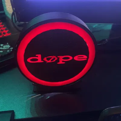 Hộp Đèn Logo Ban Nhạc Dope