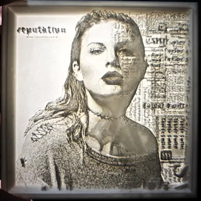 Mô hình Lithopane Ảnh Bìa Album Reputation của Taylor Swift