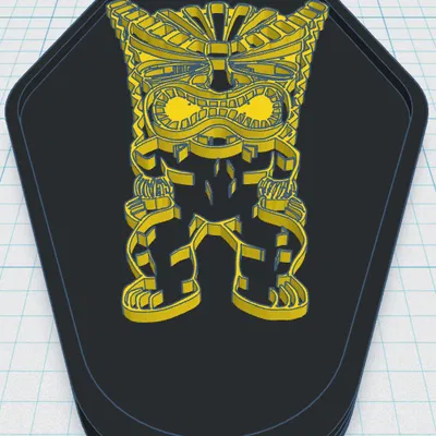 Tiki Keytag 25 - Móc khóa Tiki Thần Thú Lớn