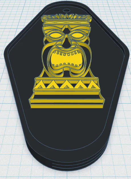 Móc khóa Tiki 23 - Biểu tượng Thần Tích Polynesia - Image 1