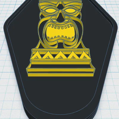 Móc khóa Tiki 23 - Biểu tượng Thần Tích Polynesia