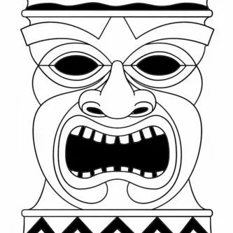 Móc khóa Tiki 23 - Biểu tượng Thần Tích Polynesia