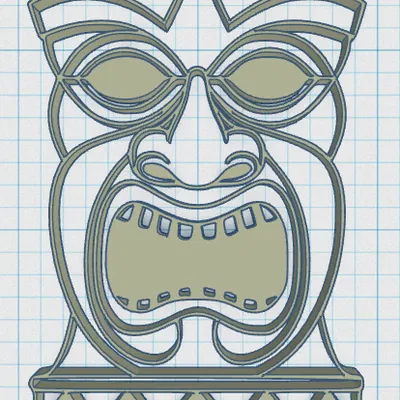 Móc khóa Tiki 23 - Biểu tượng Thần Tích Polynesia