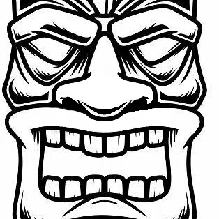 Tiki Keytag 22 - Biểu Tượng Văn Hóa Đảo Độc Đáo