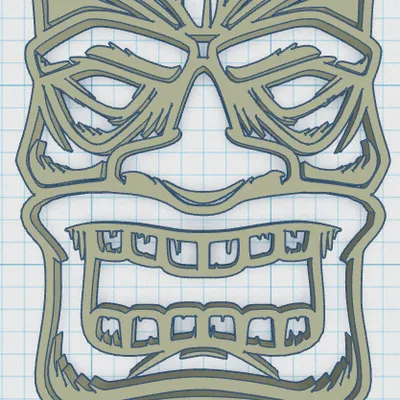 Tiki Keytag 22 - Biểu Tượng Văn Hóa Đảo Độc Đáo