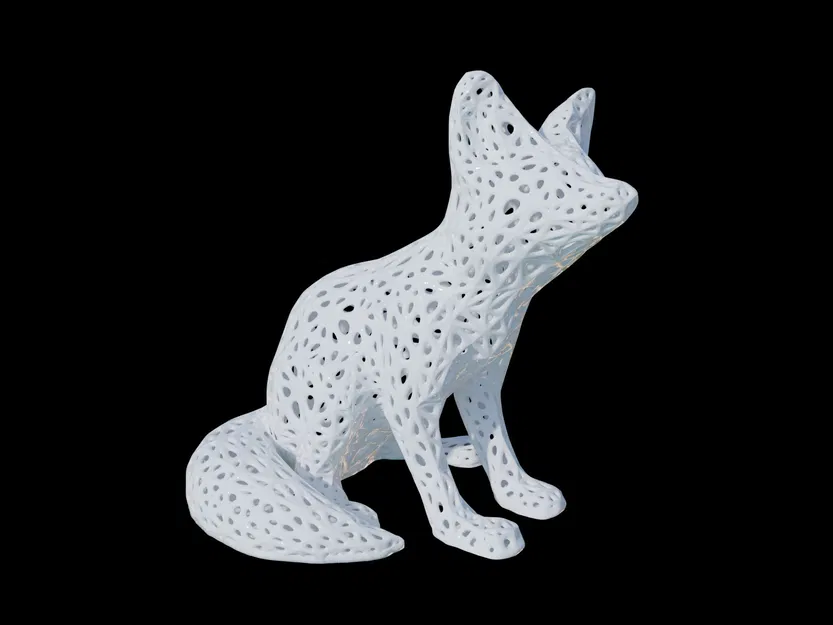 Cáo Fennec Voronoi - Mô hình 3D độc đáo - Image 1