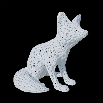 Cáo Fennec Voronoi - Mô hình 3D độc đáo
