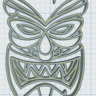 Tiki Keytag 2 - Mô hình in 3D