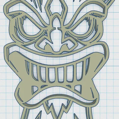 Tiki Keytag 3 - Biểu Tượng Thần Thoại Polynesia