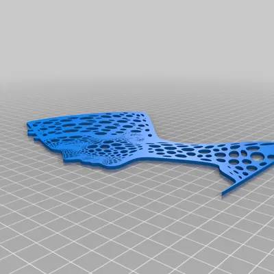 Trang trí tường tượng Nefertiti kiểu voronoi