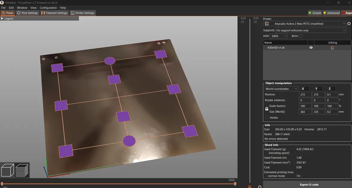 Anycubic Kobra 2 Max: Bộ Mẫu Hiệu Chuẩn Lớp Đầu Tiên & Kiểm Tra Bed - Image 3
