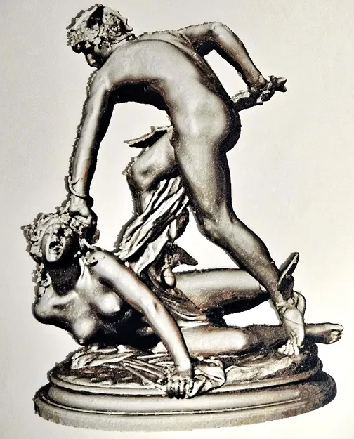 PERSEUS SLAYING MEDUSA HUEFORGE PAINTING! - Image 1