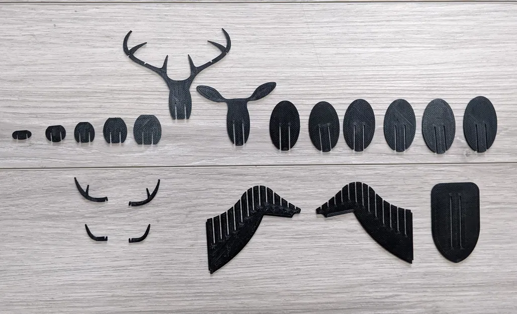 Bộ mô hình xếp hình Hươu Đuôi Trắng Kit Card - Image 2