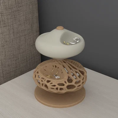 Hộp trang sức Colmenilla vân Voronoi