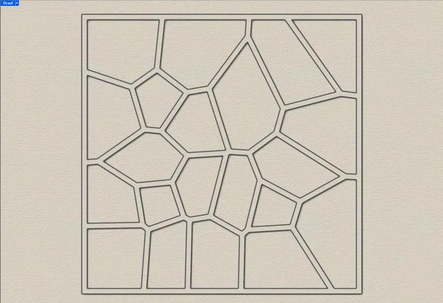 Miếng lót ly họa tiết Voronoi - Image 1