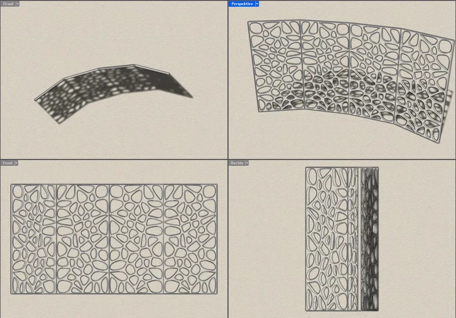 Vách Ngăn Phòng Thiết Kế Voronoi Độc Đáo - Image 1