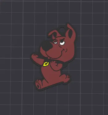 Móc khóa / mặt dây chuyền Scrappy Doo dễ thương - Image 1