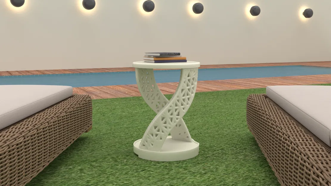 Bàn Cà Phê Ngoài Trời Kiểu Voronoi - Image 1