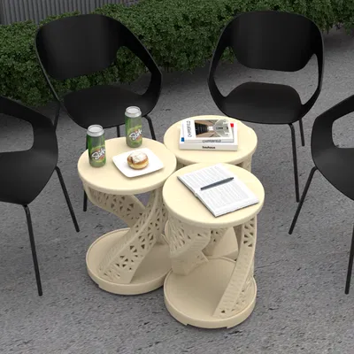 Bàn Cà Phê Ngoài Trời Kiểu Voronoi