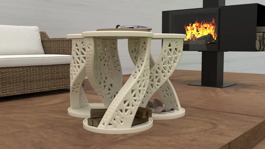 Bàn Cà Phê Ngoài Trời Kiểu Voronoi - Image 4