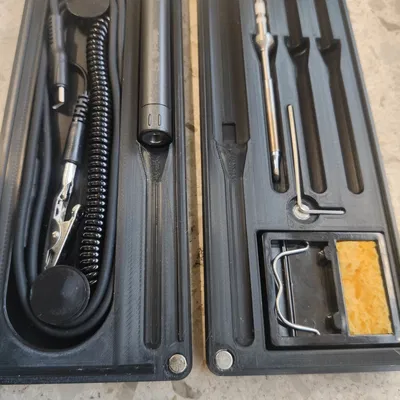 Hộp đựng mỏ hàn TS101 / TS100 / v.v. có ngăn chứa cáp, nắp nam châm