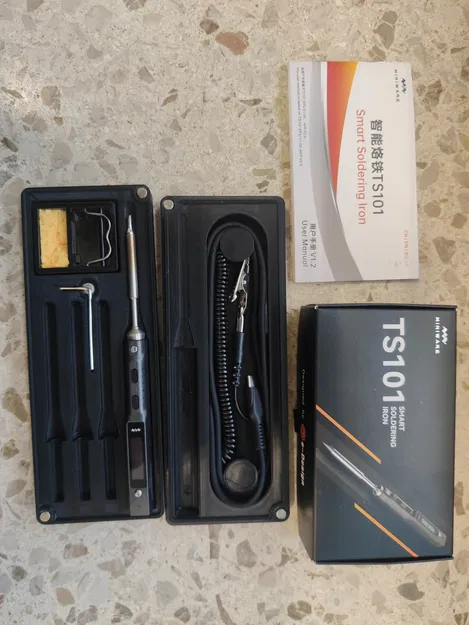 Hộp đựng mỏ hàn TS101 / TS100 / v.v. có ngăn chứa cáp, nắp nam châm - Image 7