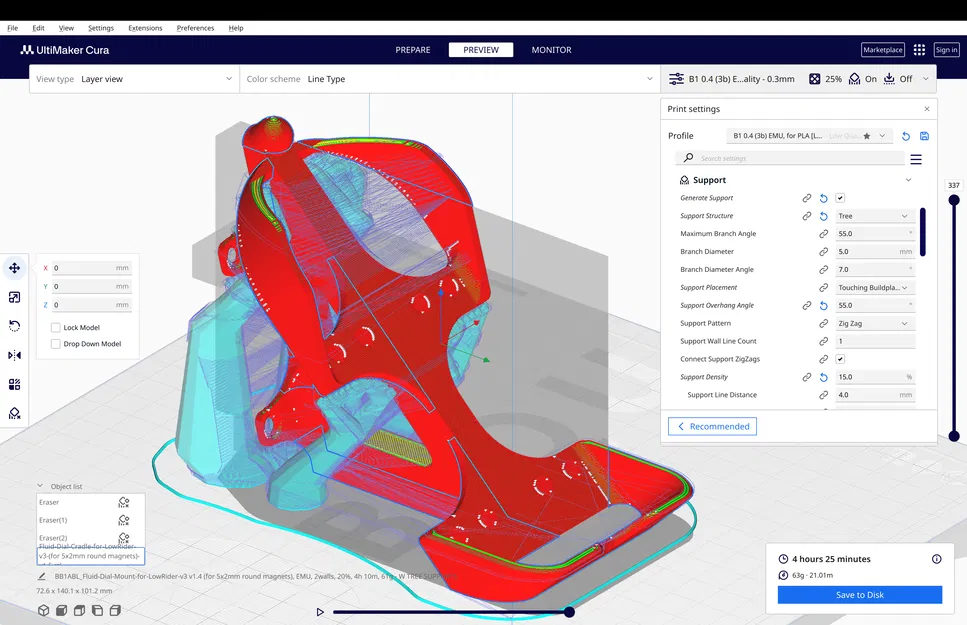 Đế đỡ Vòng quay FluidNC cho mặt YZ của LowRider v3 CNC (v1.5) - Image 11