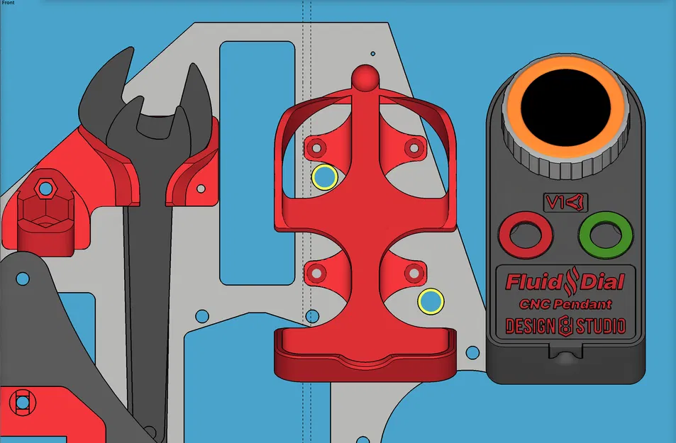 Đế đỡ Vòng quay FluidNC cho mặt YZ của LowRider v3 CNC (v1.5) - Image 17