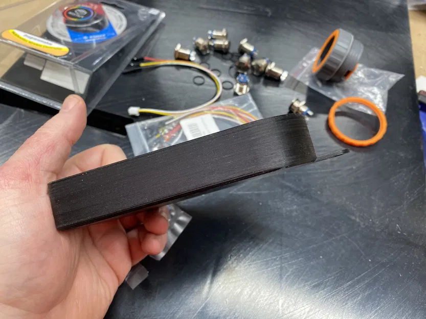 Vỏ cho "Fluid Dial" CNC pendant cho FluidNC dựa trên M5 Stack Dial, có logo in được, nút nổi bật, v1.0 - Image 5