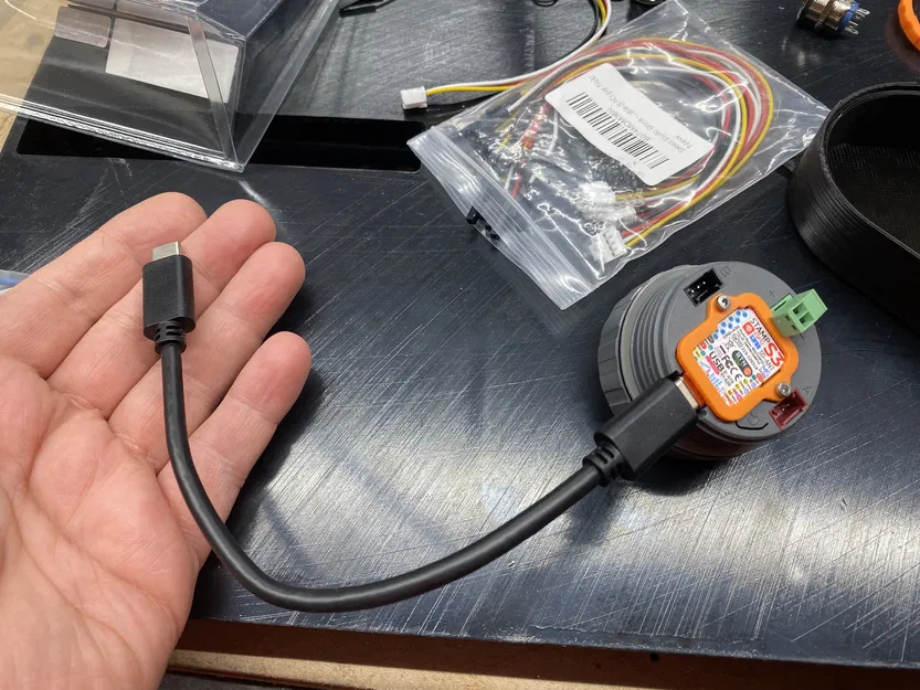 Vỏ cho "Fluid Dial" CNC pendant cho FluidNC dựa trên M5 Stack Dial, có logo in được, nút nổi bật, v1.0 - Image 8