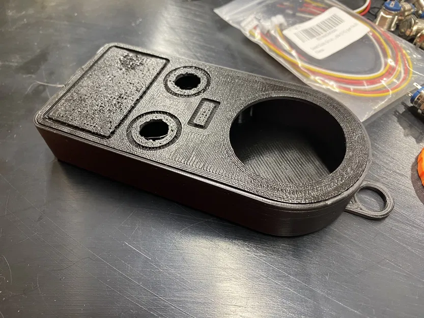 Vỏ cho "Fluid Dial" CNC pendant cho FluidNC dựa trên M5 Stack Dial, có logo in được, nút nổi bật, v1.0 - Image 11