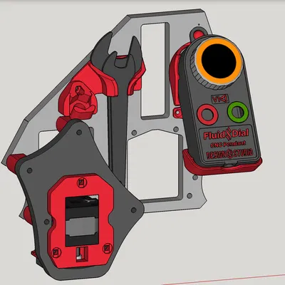 Giá đỡ cho Pendant FluidNC trên tấm YZ của LowRider v3 CNC (v1.6)