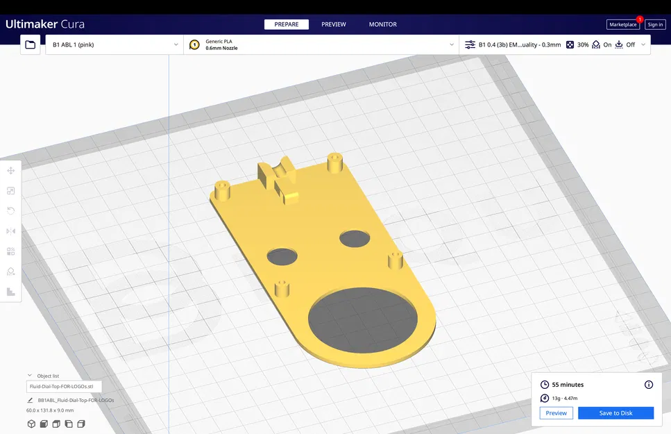 Vỏ cho "Fluid Dial" CNC pendant cho FluidNC dựa trên M5 Stack Dial, có logo in được, nút nổi bật, v1.0 - Image 17