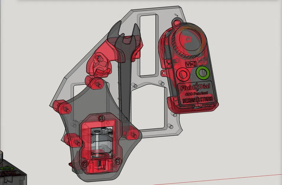 Giá đỡ cho Pendant FluidNC trên tấm YZ của LowRider v3 CNC (v1.6) - Image 4