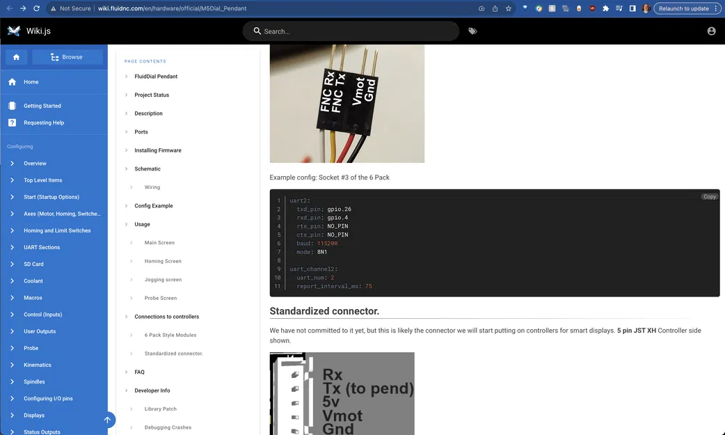 Vỏ cho "Fluid Dial" CNC pendant cho FluidNC dựa trên M5 Stack Dial, có logo in được, nút nổi bật, v1.0 - Image 27