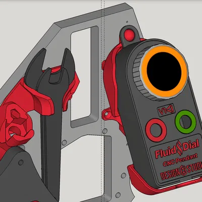 Đế giữ mặt điều khiển FluidNC cho LowRider v3 CNC (v1.4)