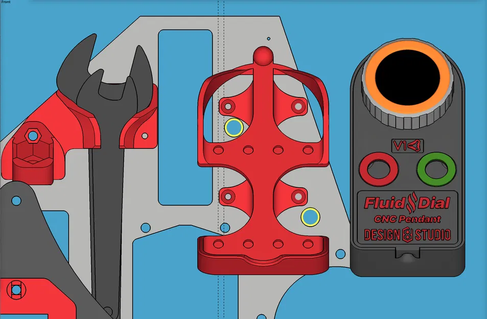 Đế giữ mặt điều khiển FluidNC cho LowRider v3 CNC (v1.4) - Image 5