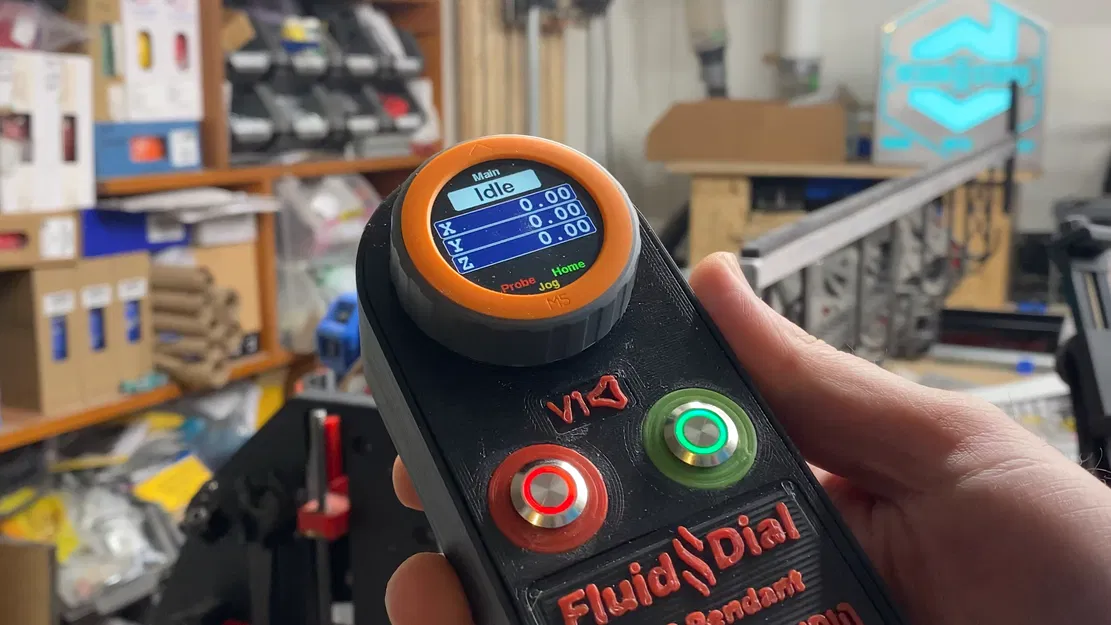 Đế giữ mặt điều khiển FluidNC cho LowRider v3 CNC (v1.4) - Image 11