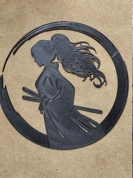 Logo Cô Gái Samurai 2D - Image 1