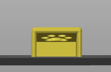 Nắp Che Nút Nguồn Hình Bàn Chân Mèo - Image 2