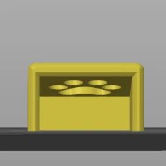 Nắp Che Nút Nguồn Hình Bàn Chân Mèo