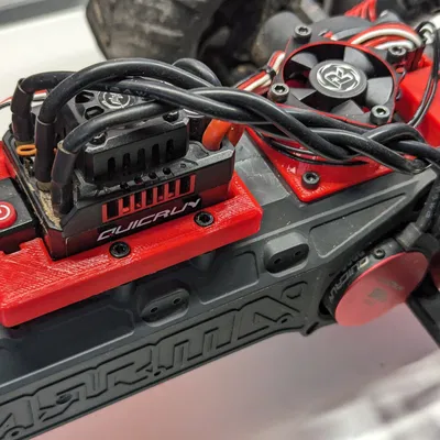Đế Gắn ESC Hobbywing Quicrun 10BL120G2 cho Arrma Gorgon