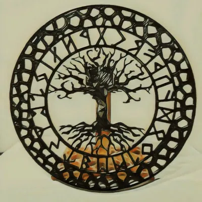 Cây Sự Sống Ygdrasil VORONOI