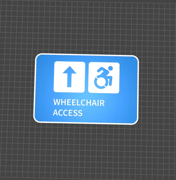 Biển Lối Đi Cho Người Dùng Xe Lăn - Image 1