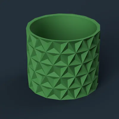 Chậu hoa hình học v2