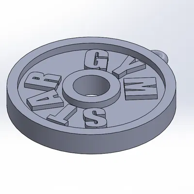 Móc Chìa Khóa Tạ Đĩa 45Lb "Gym"