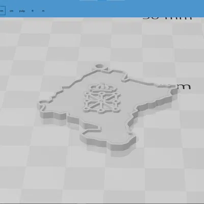 Móc Khóa Bản Đồ Navarra