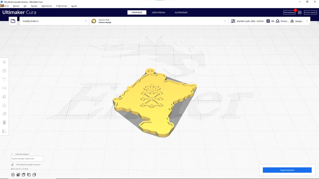 Móc Khóa Bản Đồ Navarra - Image 2