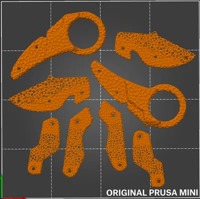 Dao Găm Gấp Voronoi Hóa