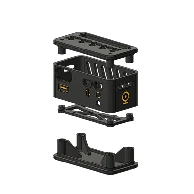 Vỏ Case cho Raspberry Pi Zero 2 W + LM2596 DC-DC All-in-One